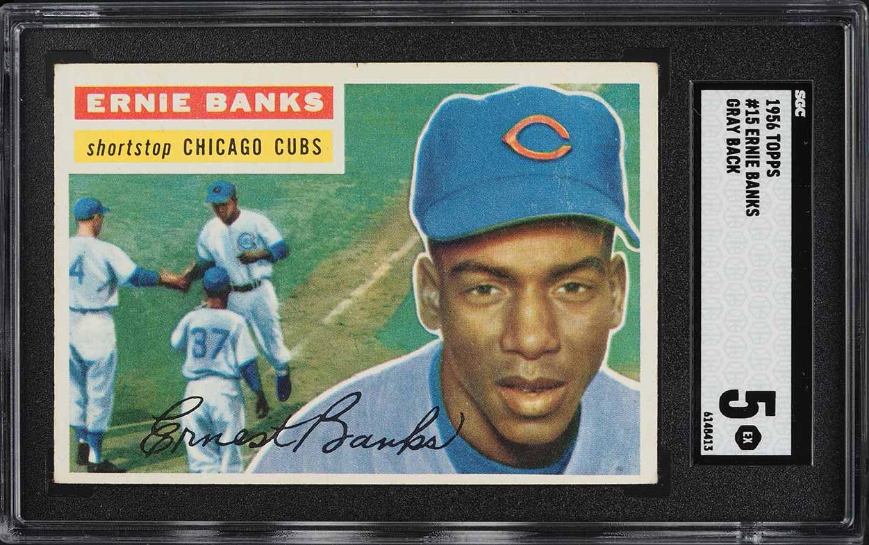 1956 Topps Ernie Banks #15 SGC 5 EX