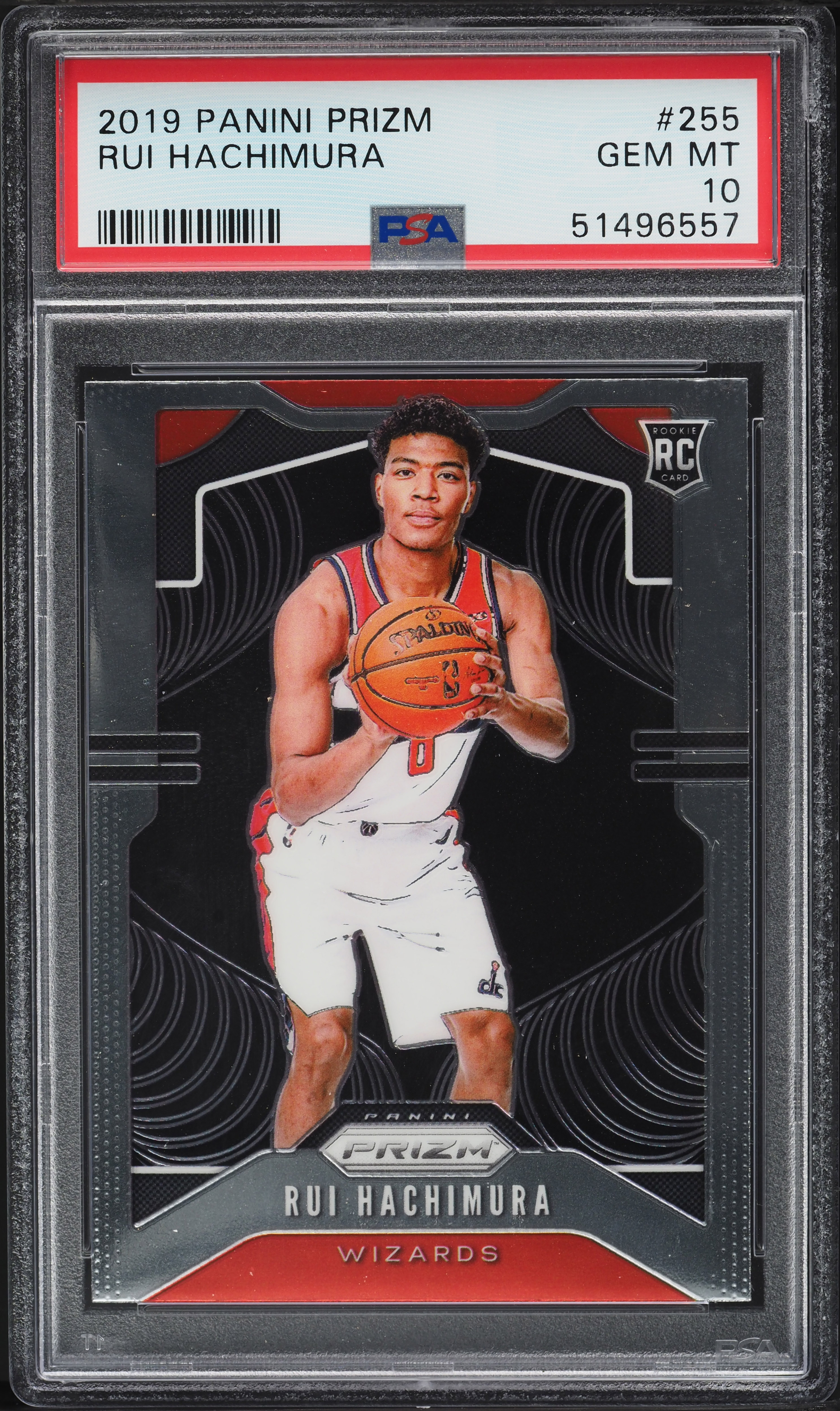2019 Panini Prizm Rui Hachimura ROOKIE #255 PSA 10 GEM MINT on