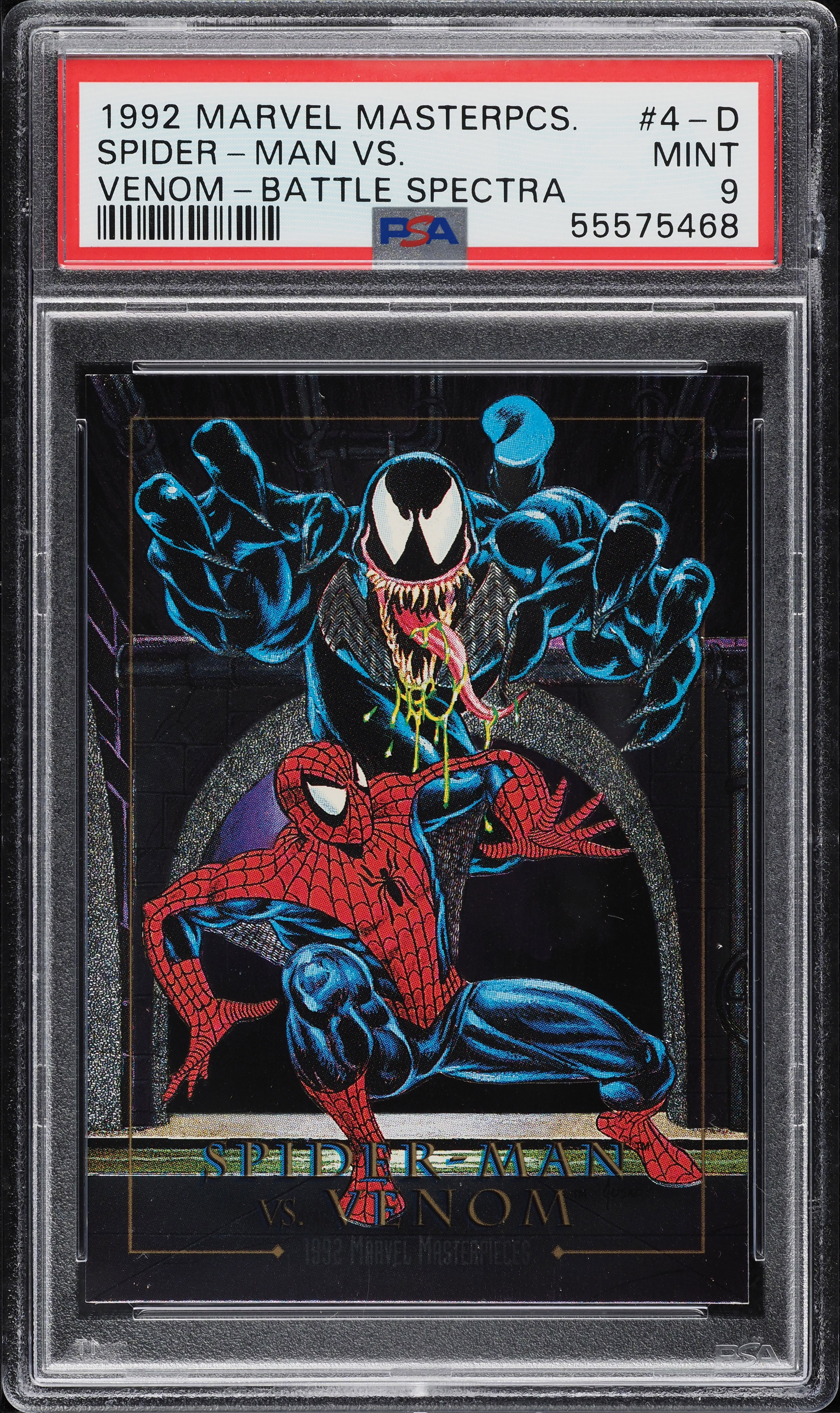 1992 Skybox Marvel Masterpieces Battle Spectra Spider-Man Vs