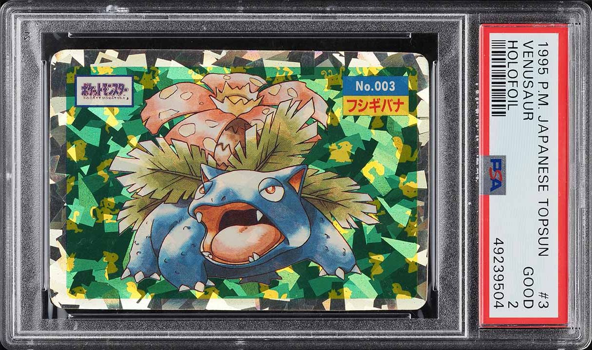 1997 Pokemon Japanese Topsun Holofoil Venusaur #3 PSA 2 GD on Fanatics  Collect