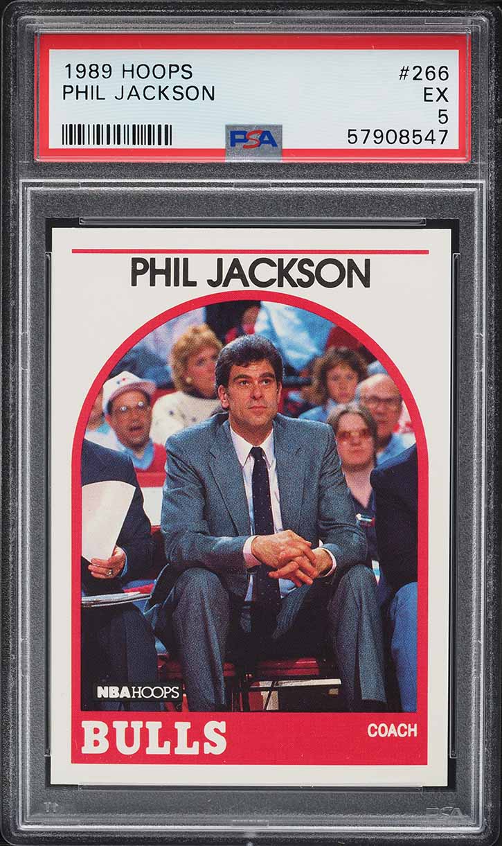 1989 Hoops Phil Jackson #266 PSA 5 EX
