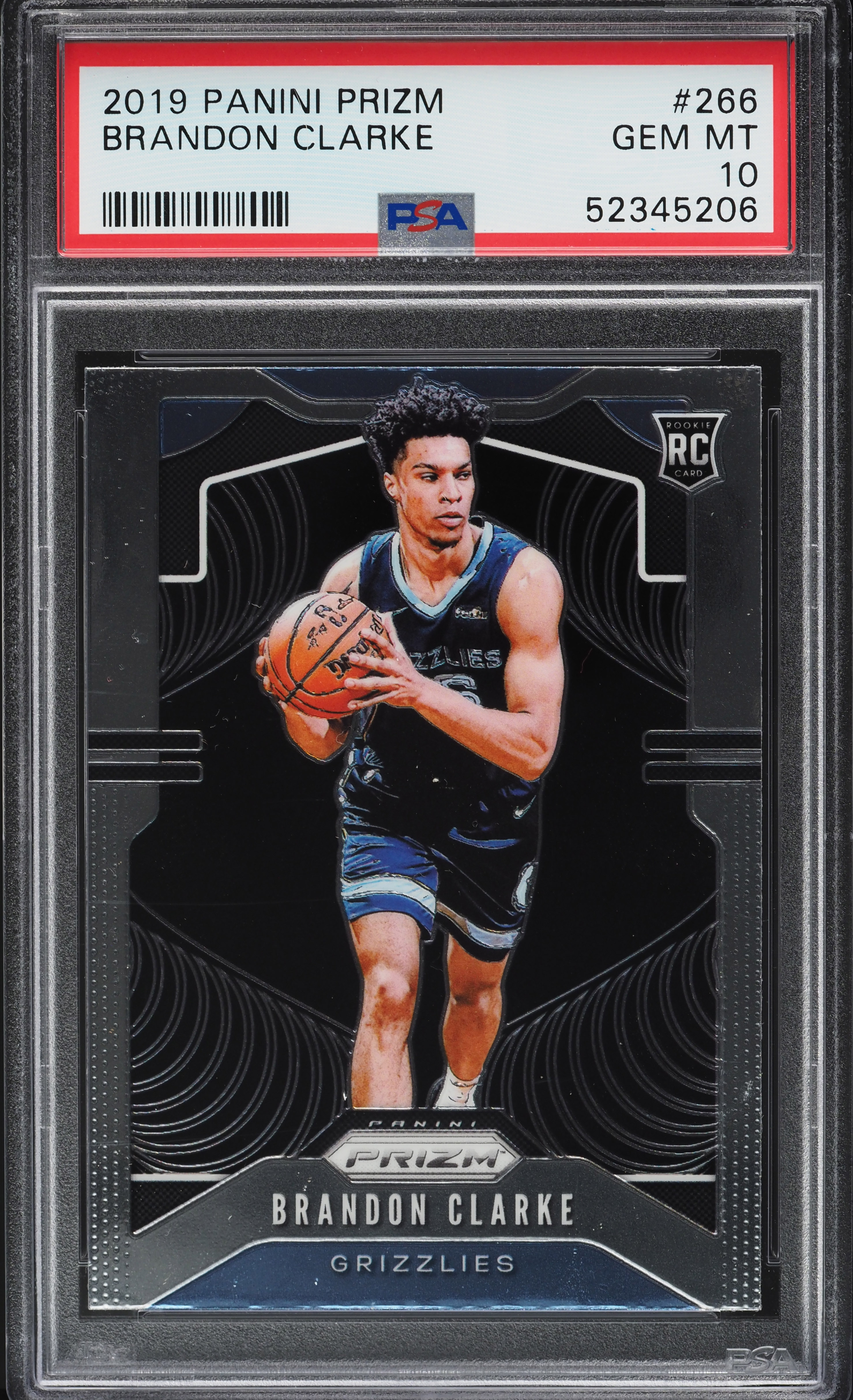 2019 Panini Prizm Brandon Clarke ROOKIE #266 PSA 10 GEM MINT on