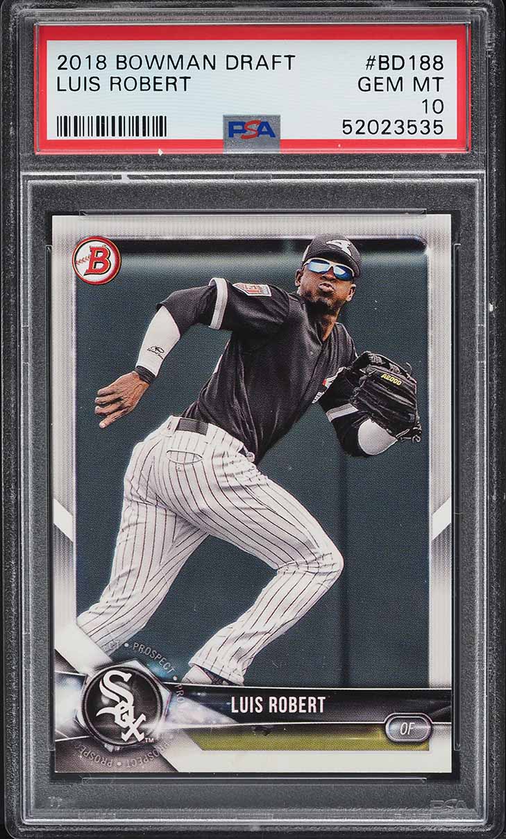 2018 Bowman Draft Luis Robert ROOKIE #BD188 PSA 10 GEM MINT on