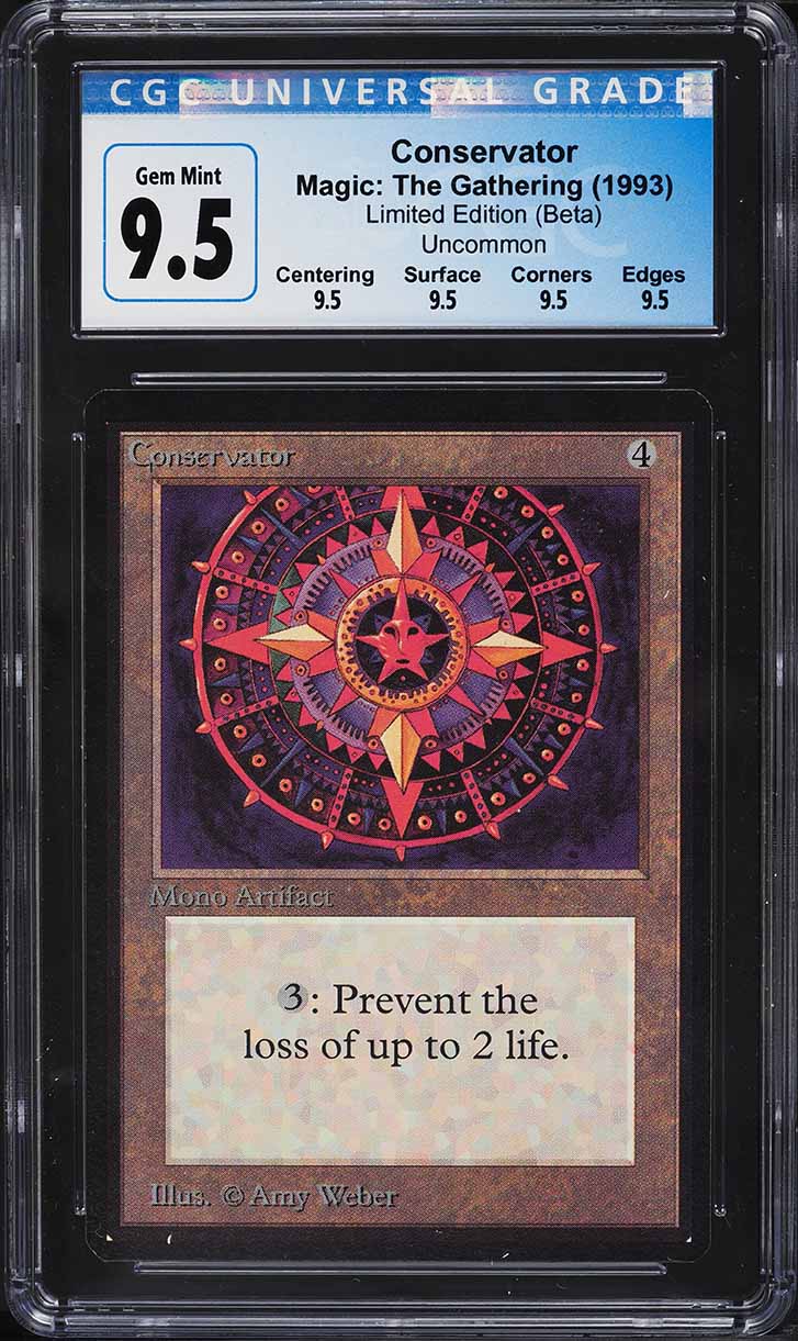 1993 Magic The Gathering MTG Beta Black Knight CGC 9.5 GEM MINT on