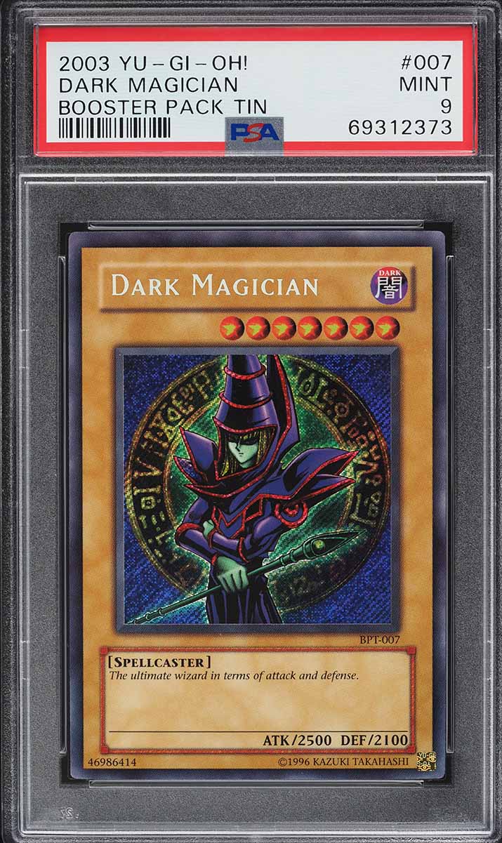2003 Yu-Gi-Oh! Booster Pack Tin Dark Magician #BPT-007 PSA 9 MINT on  Fanatics Collect