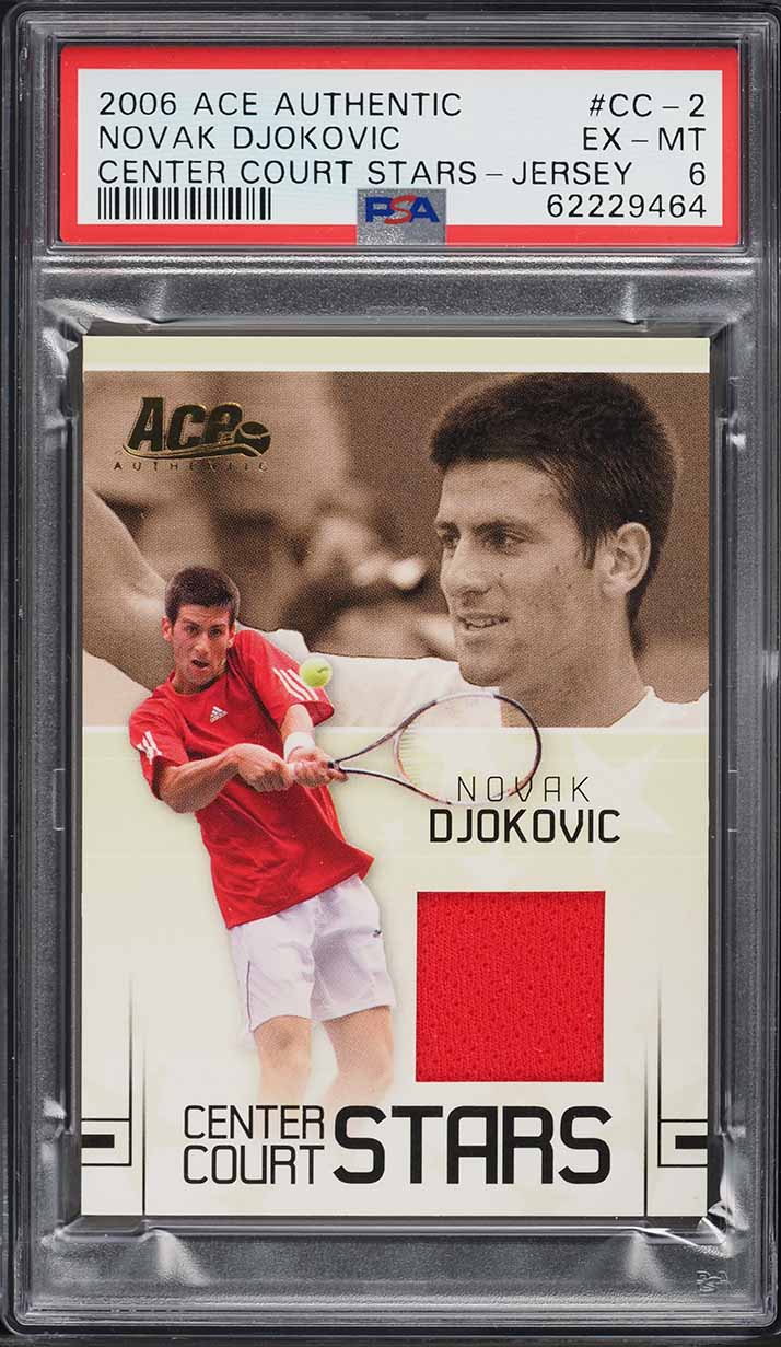 2006 Ace Authentic Center Court Stars Novak Djokovic ROOKIE AUTO