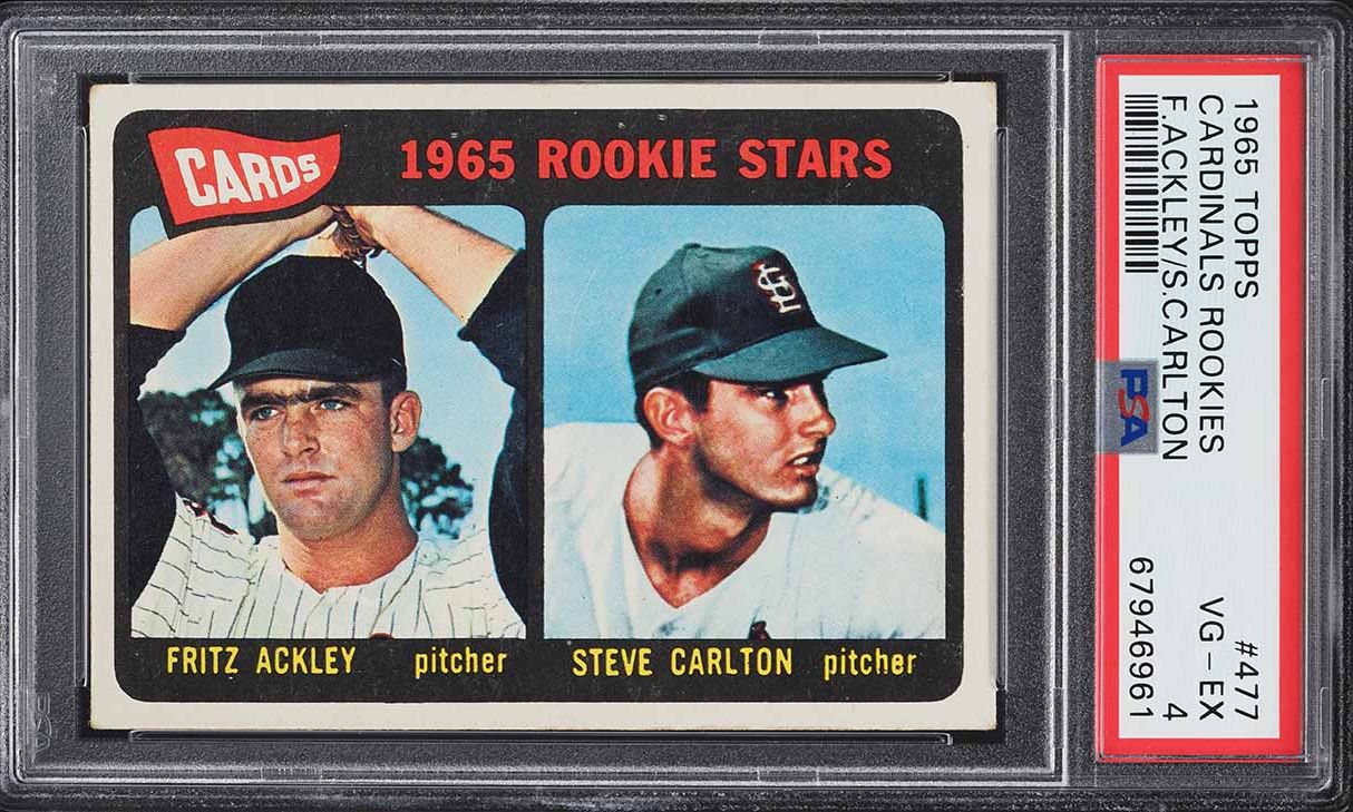 1965 Topps Steve Carlton ROOKIE #477 PSA 4 VGEX