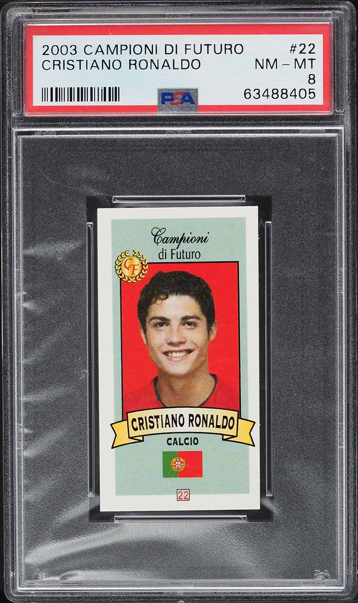 2003 Campioni Di Futuro Cristiano Ronaldo ROOKIE #22 PSA 8 NM-MT