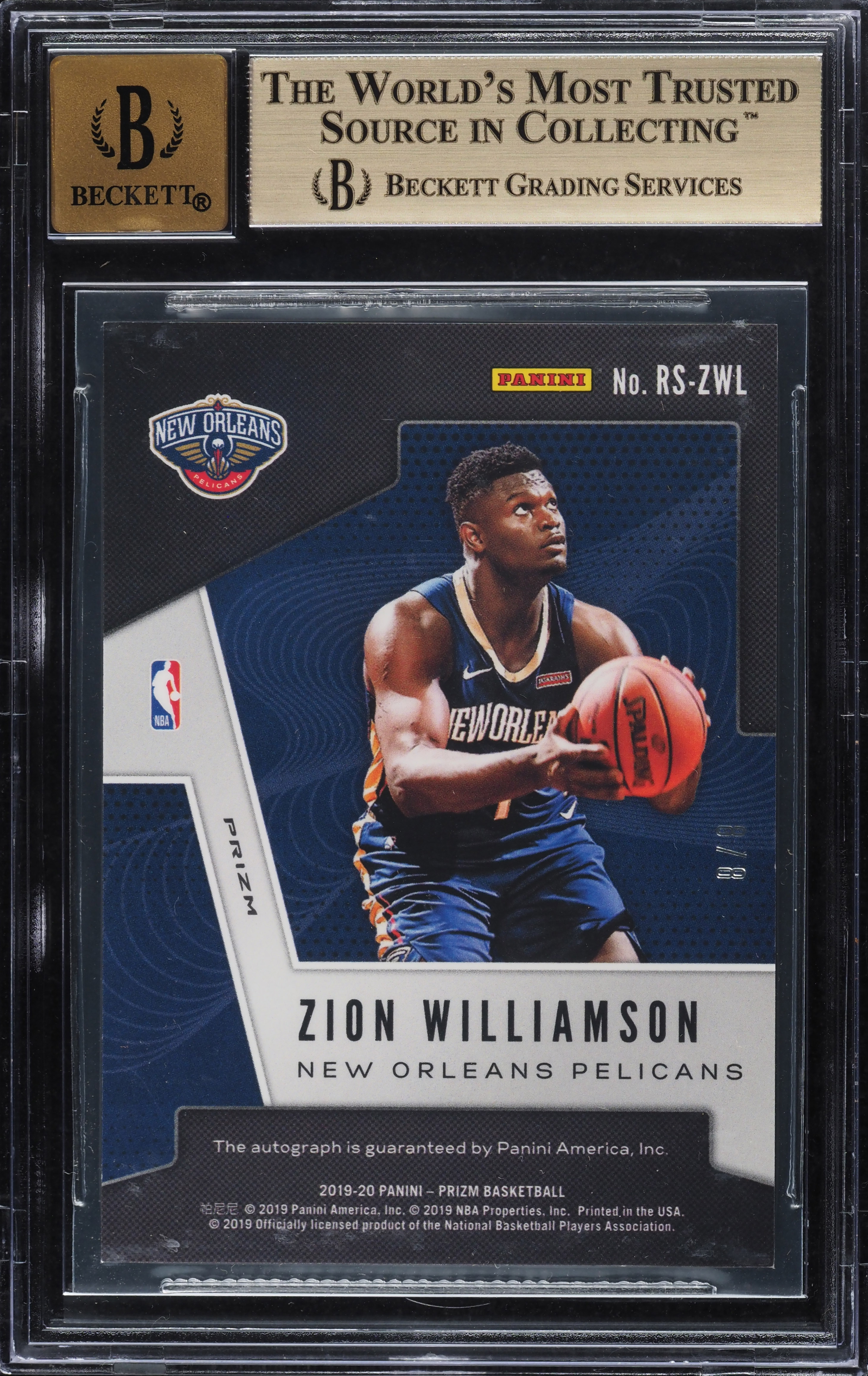 その他 BGS 9.5 PANINI PRIZM ZION WILLIAMSON RC 2019 Panini Prizm Choice Green Zion Williamson ROOKIE AUTO 8/8 #RS