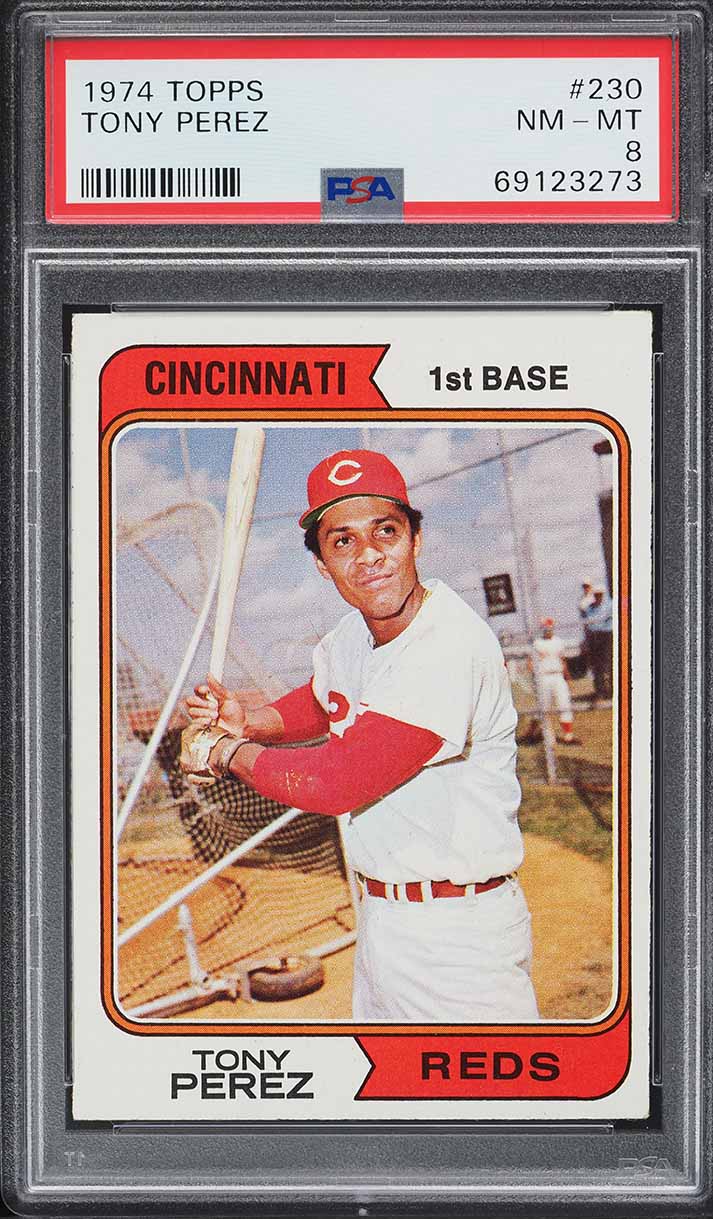 1974 Topps Tony Perez #230 PSA 8 NM-MT