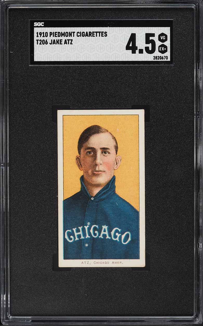 1909-11 T206 Jake Atz SGC 4.5 VGEX+