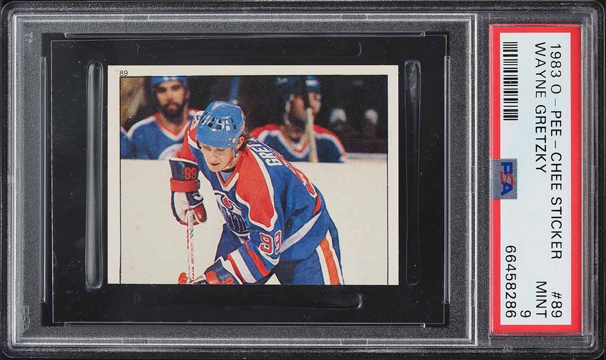 1983 O-Pee-Chee Sticker Hockey Wayne Gretzky #89 PSA 9 MINT