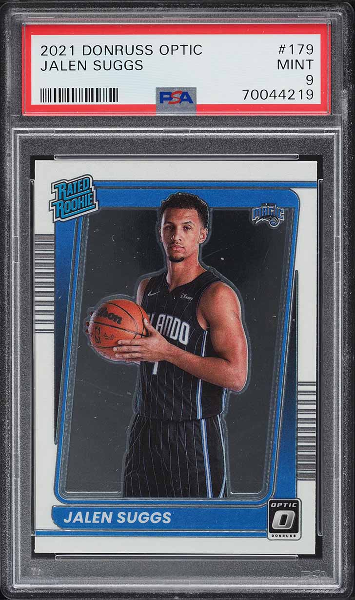 2021 Donruss Optic Jalen Suggs ROOKIE #179 PSA 9 MINT