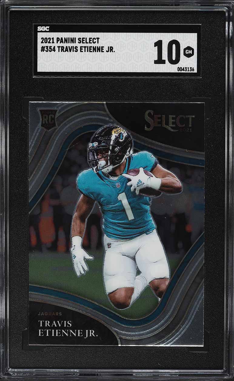 2021 Select Field Level Travis Etienne Jr. ROOKIE #354 SGC 10 GEM MINT
