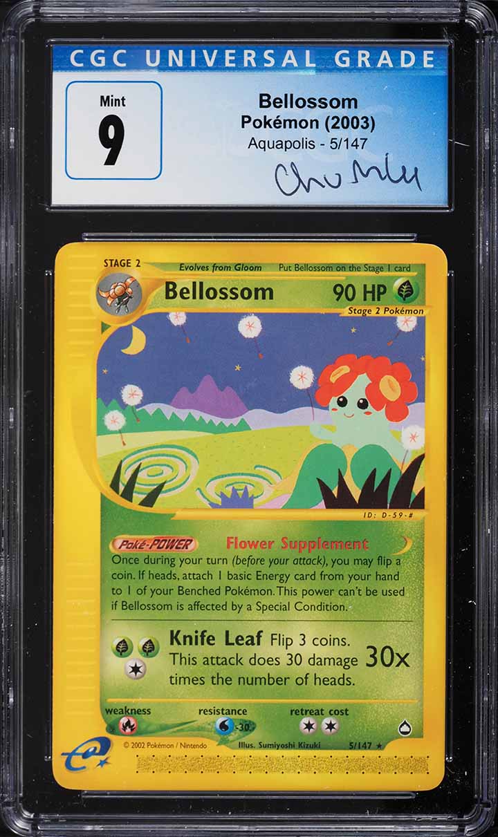 2003 Pokemon Aquapolis Bellossom #5 CGC 9 MINT