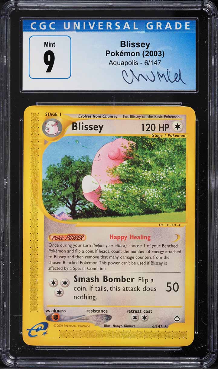 2003 Pokemon Aquapolis Blissey #6 CGC 9 MINT