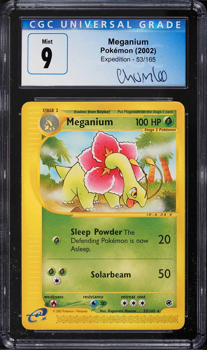 2002 Pokemon Expedition Meganium #53 CGC 9 MINT