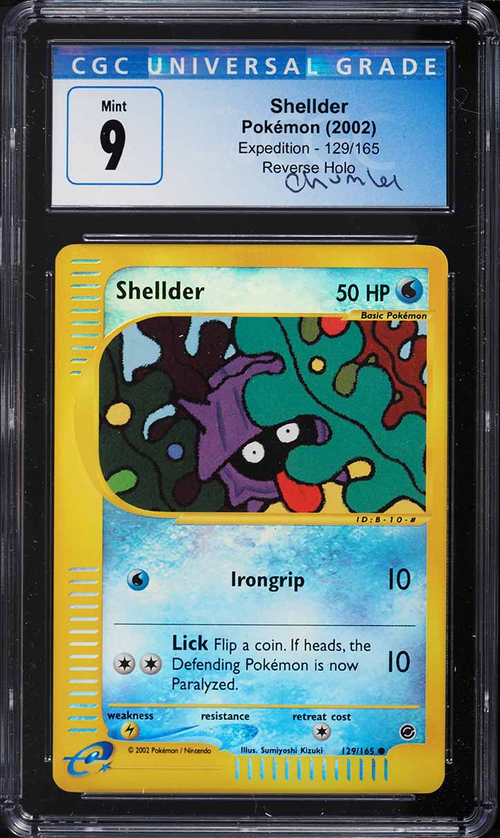 2002 Pokemon Expedition Reverse Holo Shellder #129 CGC 9 MINT