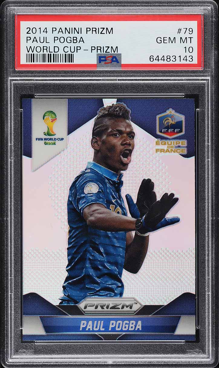 2014 Panini Prizm World Cup Silver Prizms Paul Pogba #79 PSA 10