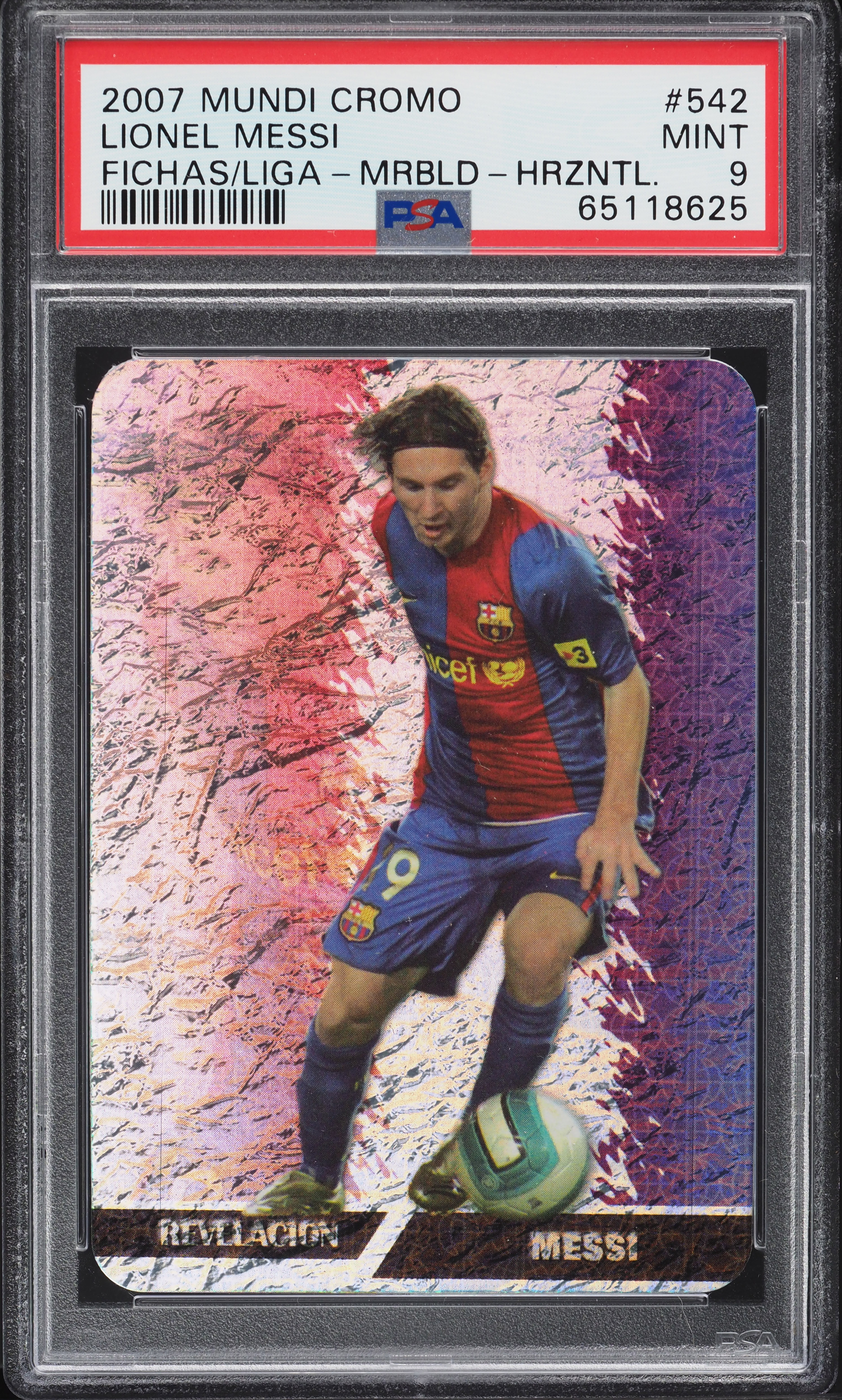 2007 Mundi Cromo Las Fichas De La Liga Marbled Horizontal Lionel