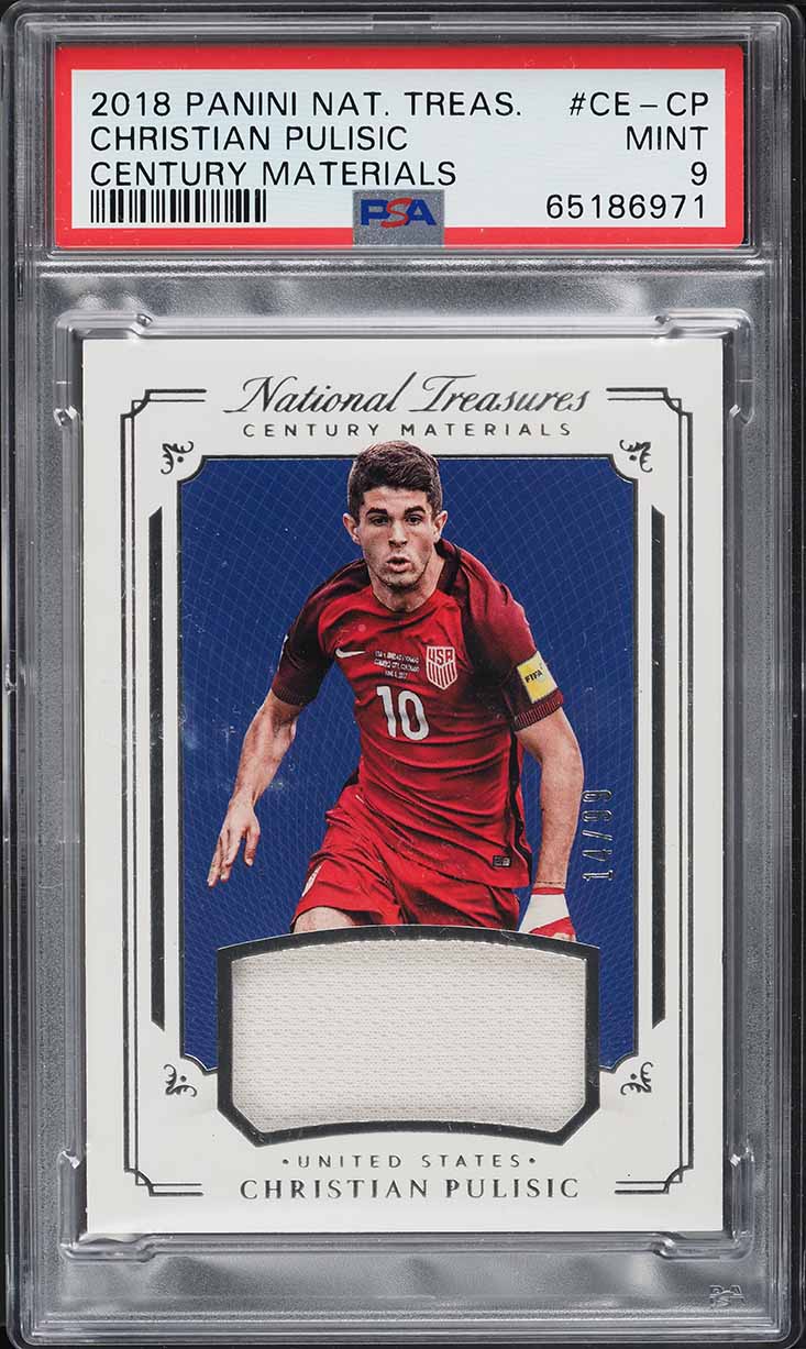 2018 National Treasures Century Materials Christian Pulisic PATCH