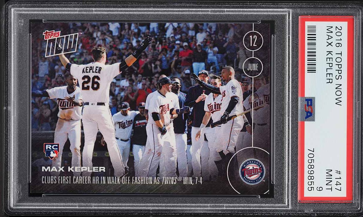 2016 Topps Now Max Kepler ROOKIE #147 PSA 9 MINT