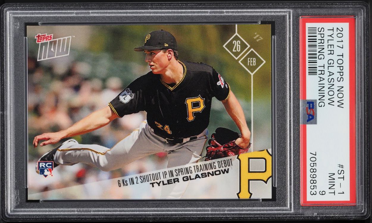 2017 Topps Opening Day Rainbow Blue Foil Tyler Glasnow ROOKIE RC 