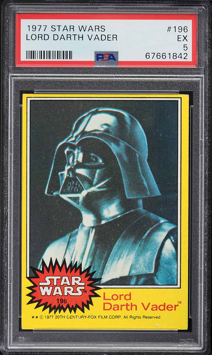 1977 Topps Star Wars Lord Darth Vader #196 PSA 6 EXMT on Fanatics