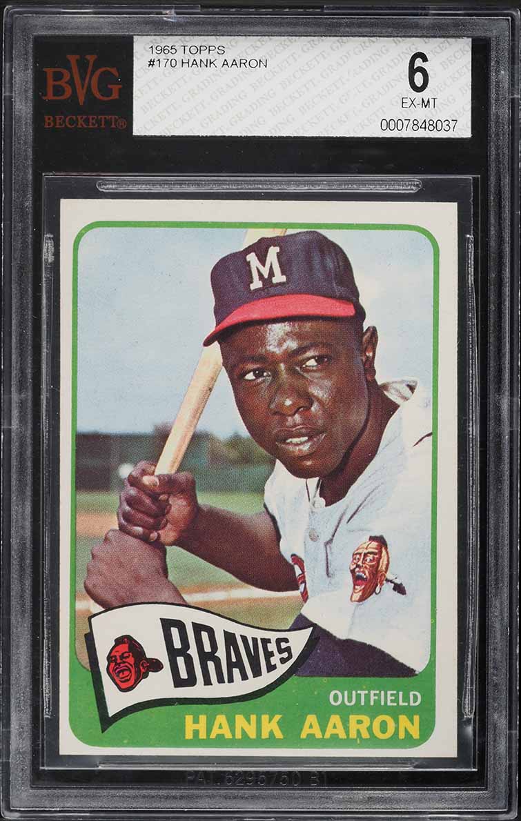 1965 Topps Hank Aaron #170 BVG 6 EXMT