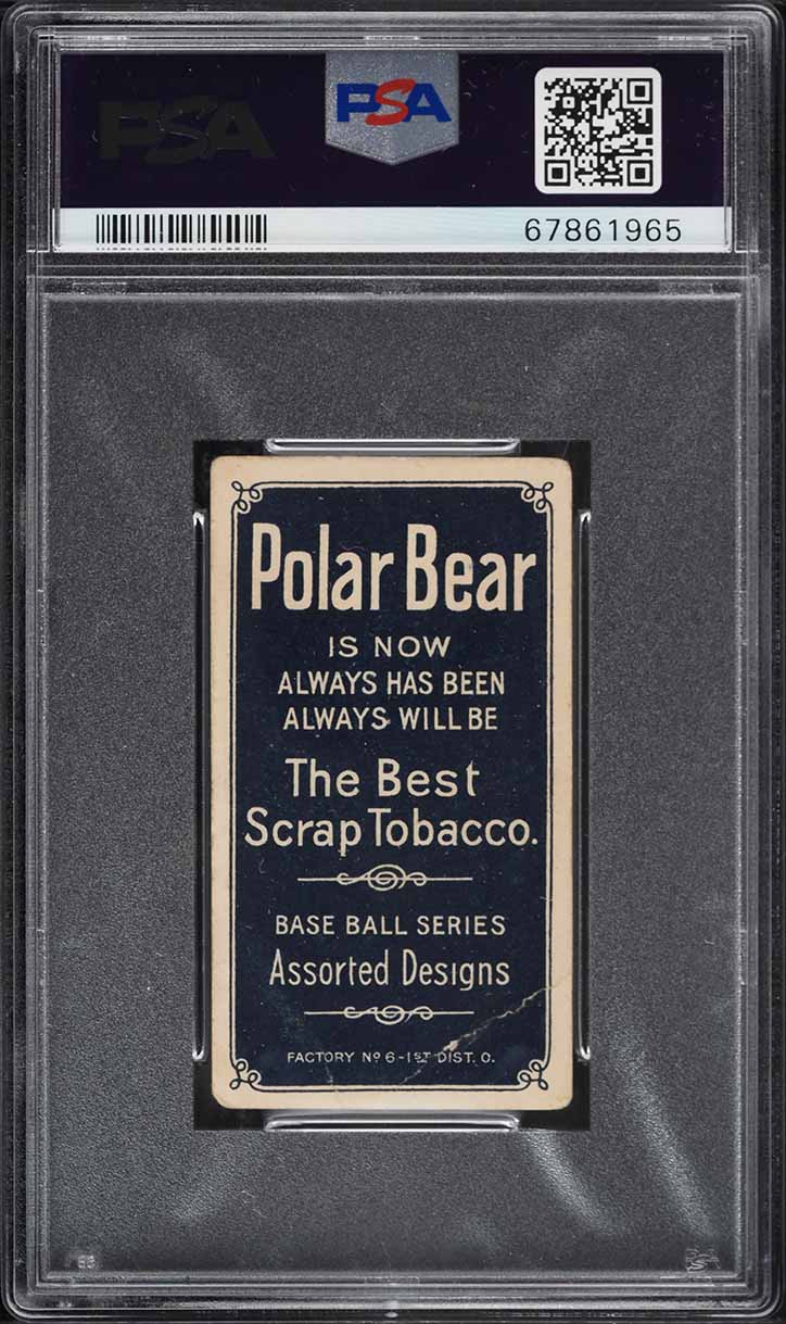 1909-11 T206 Bill Milligan POLAR BEAR PSA 3 VG