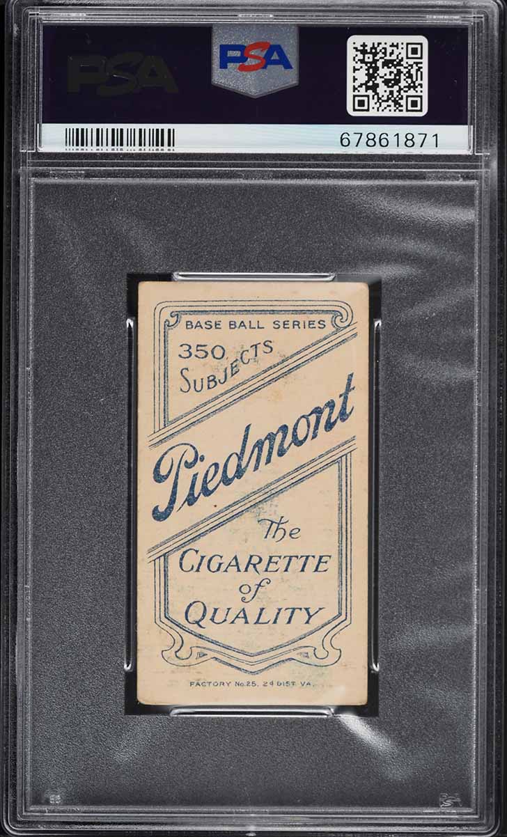 1909-11 T206 Hughie Jennings ONE HAND SHOWING PSA 2.5 GD+