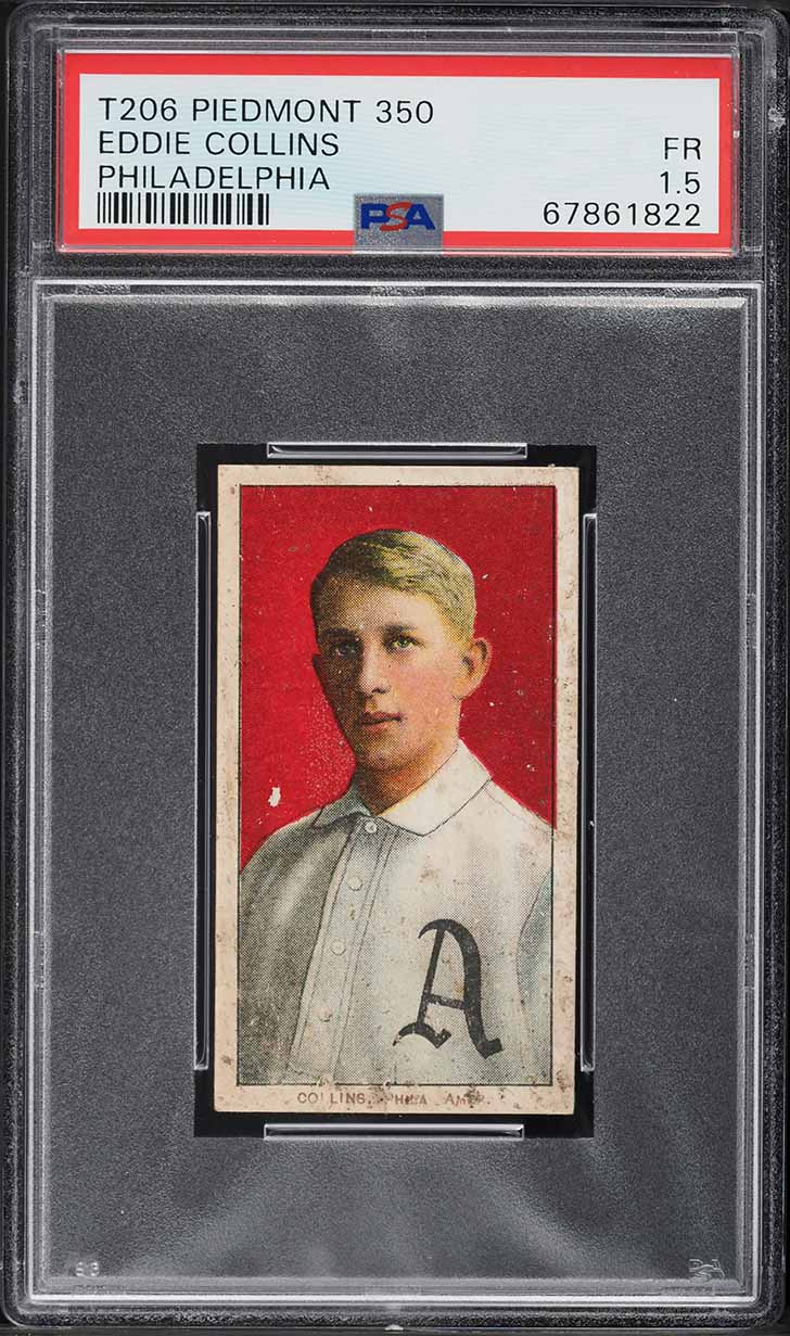 1909-11 T206 Eddie Collins PHILADELPHIA PSA 1.5 FR