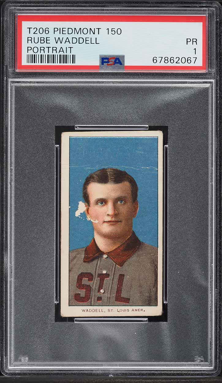 1909-11 T206 Rube Waddell PORTRAIT PSA 1 PR