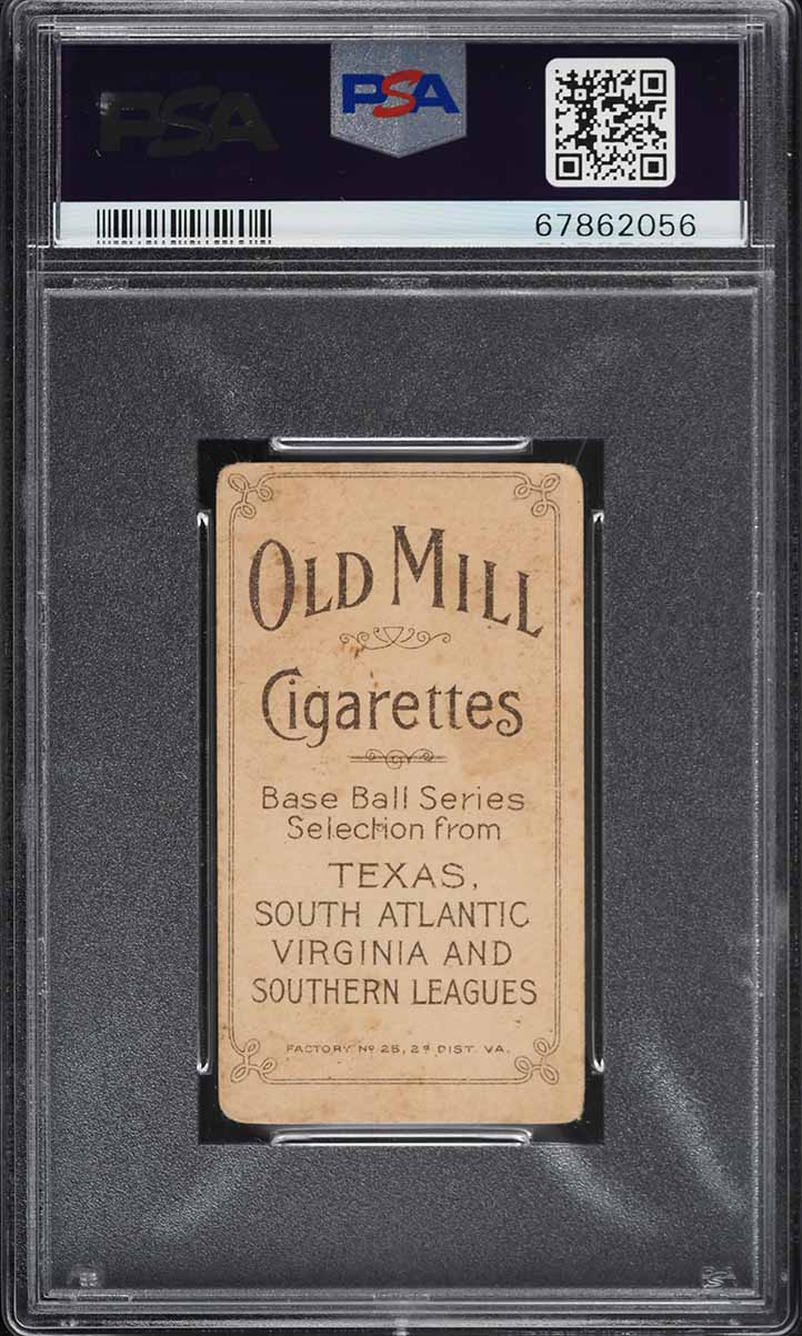 1909-11 T206 James Westlake SOUTHERN LEAGUER, OLD MILL PSA 1.5 FR