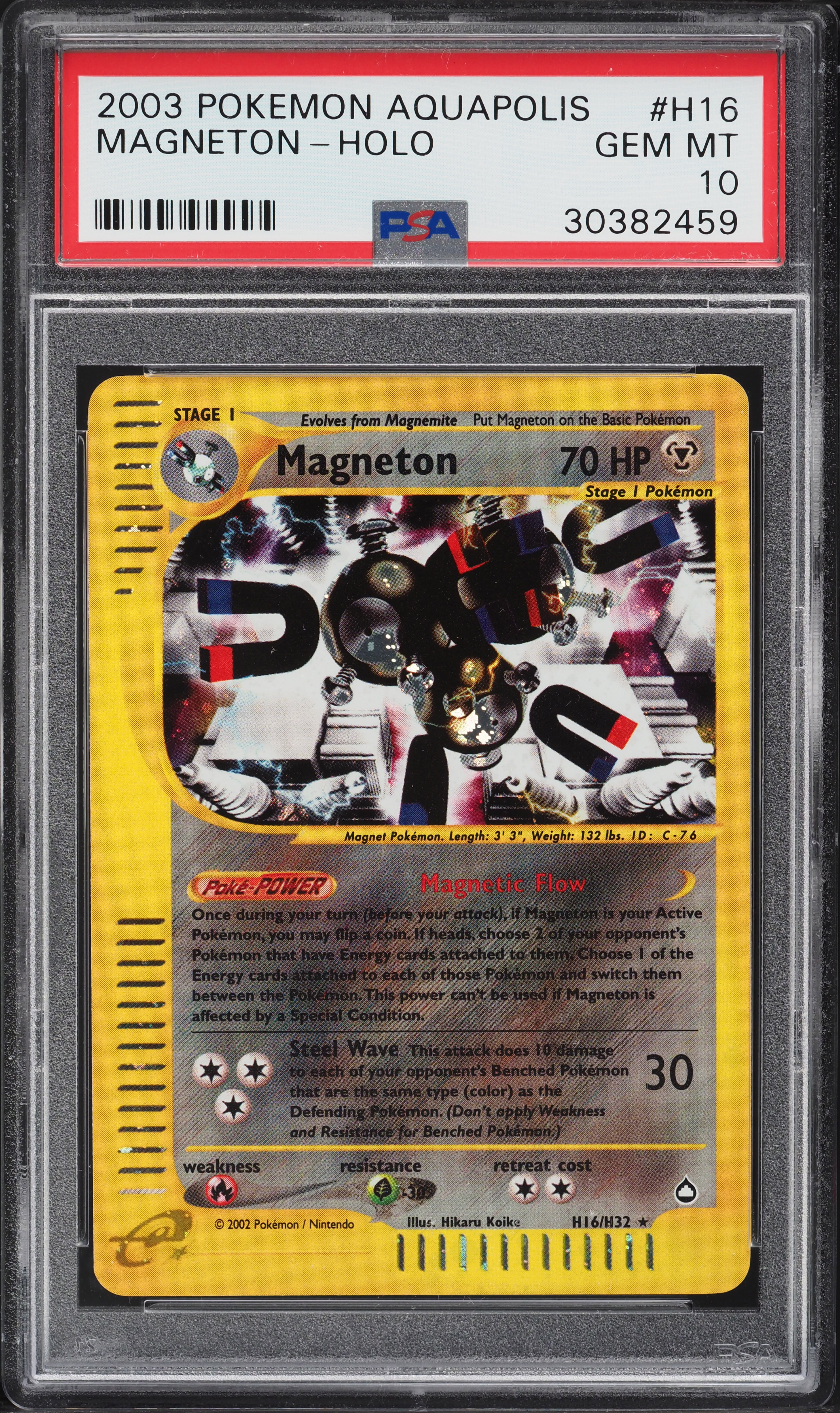 2003 Pokemon Aquapolis Holo Magneton #H16 PSA 10 GEM MINT on