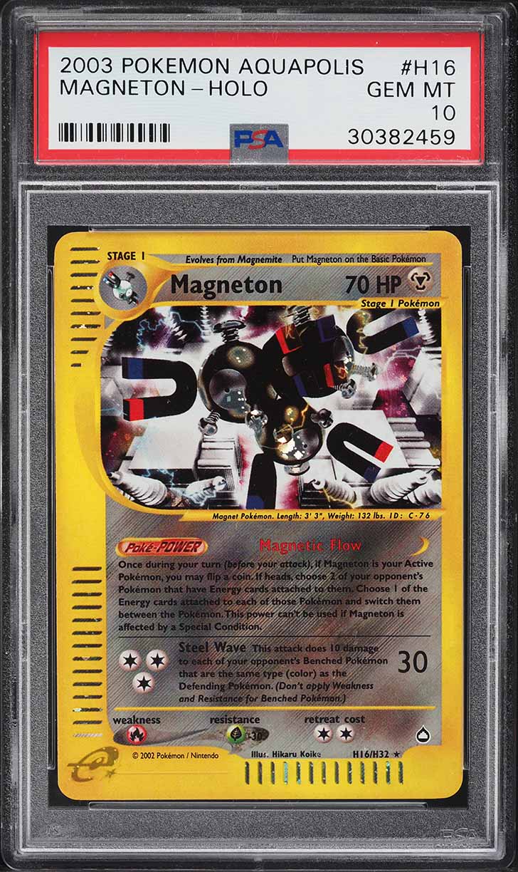 2003 Pokemon Aquapolis Holo Magneton #H16 PSA 10 GEM MINT on