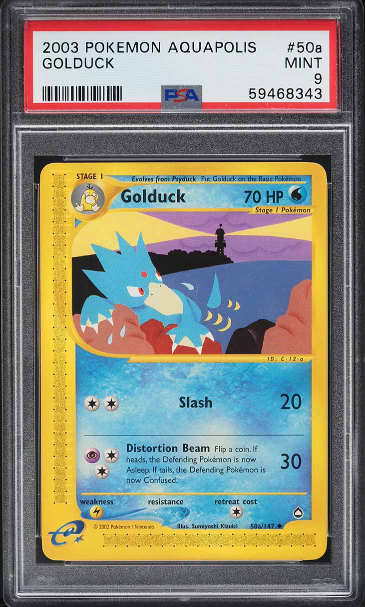 2003 Pokemon Aquapolis Golduck #50a PSA 9 MINT