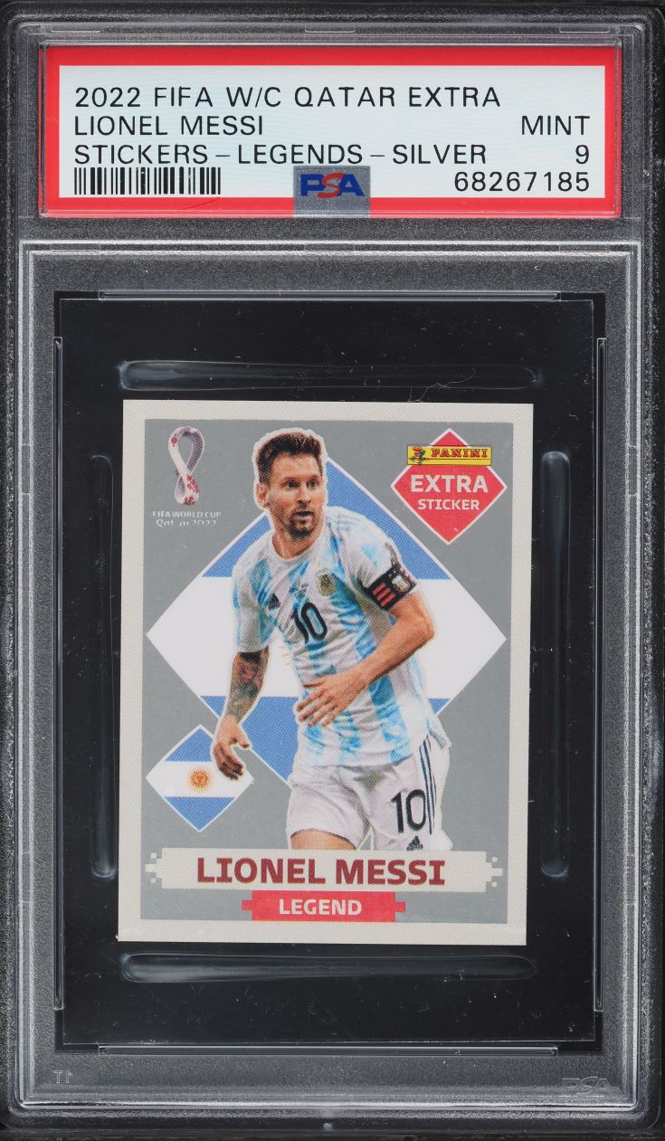 2022 Panini FIFA World Cup Extra Stickers Legends Silver Lionel