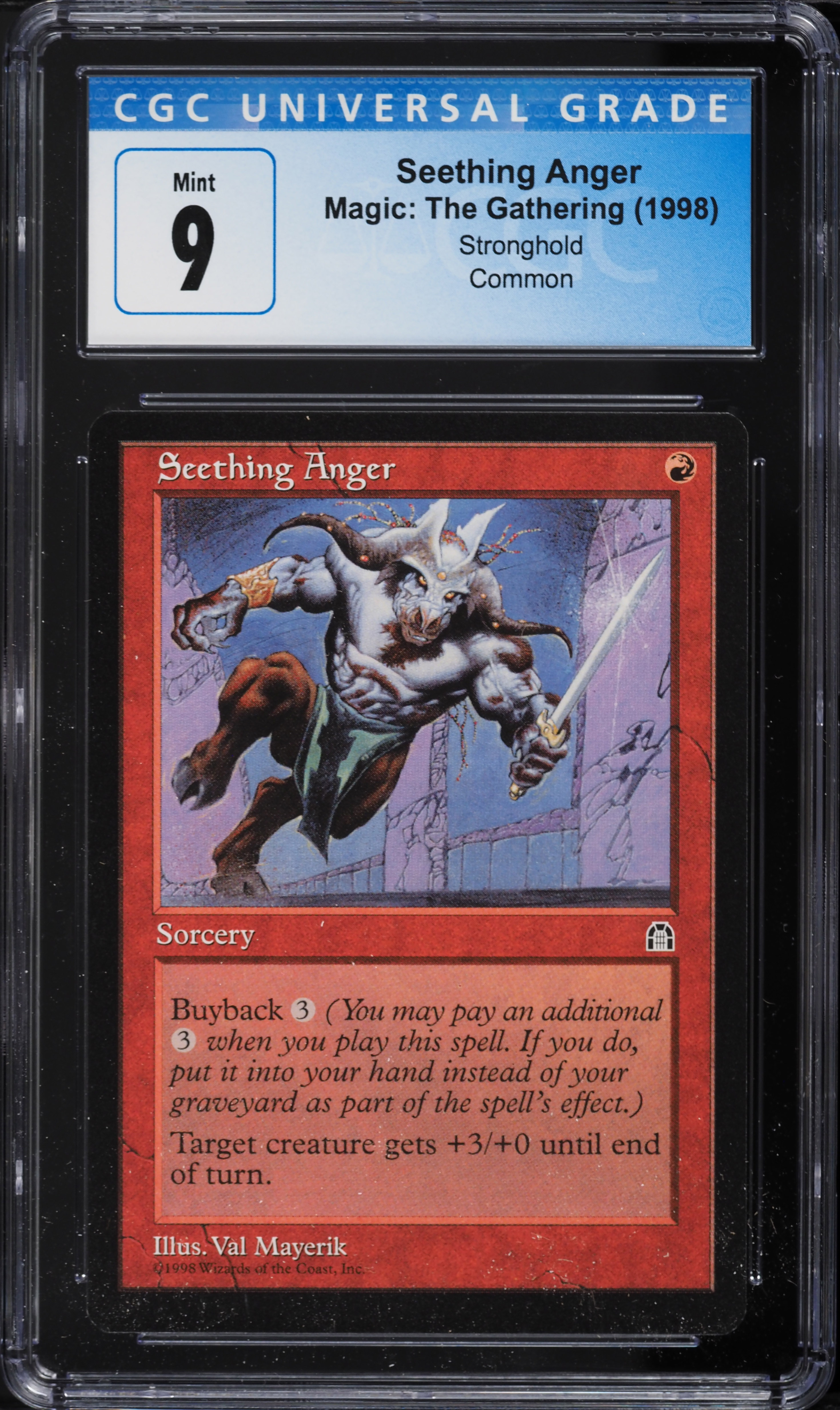 Magic the Gathering [021] STRONGHOLD Single Card - 093/143 : Seething Anger
