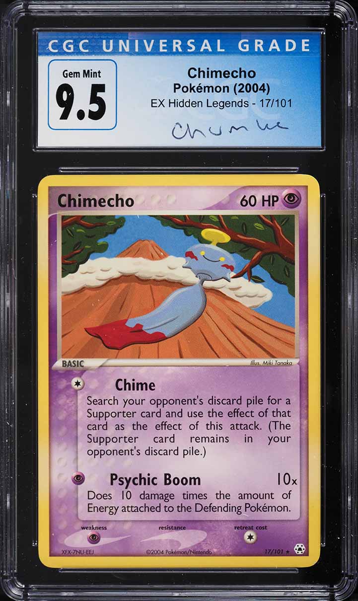 2004 Pokemon EX Hidden Legends Chimecho #17 CGC 9.5 GEM MINT