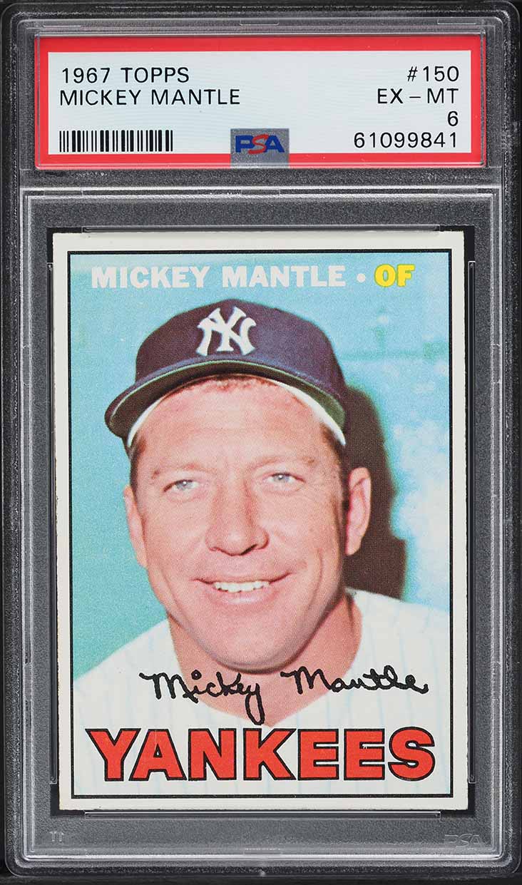 1967 Topps Mickey Mantle #150 PSA 6 EXMT (PWCC-A)