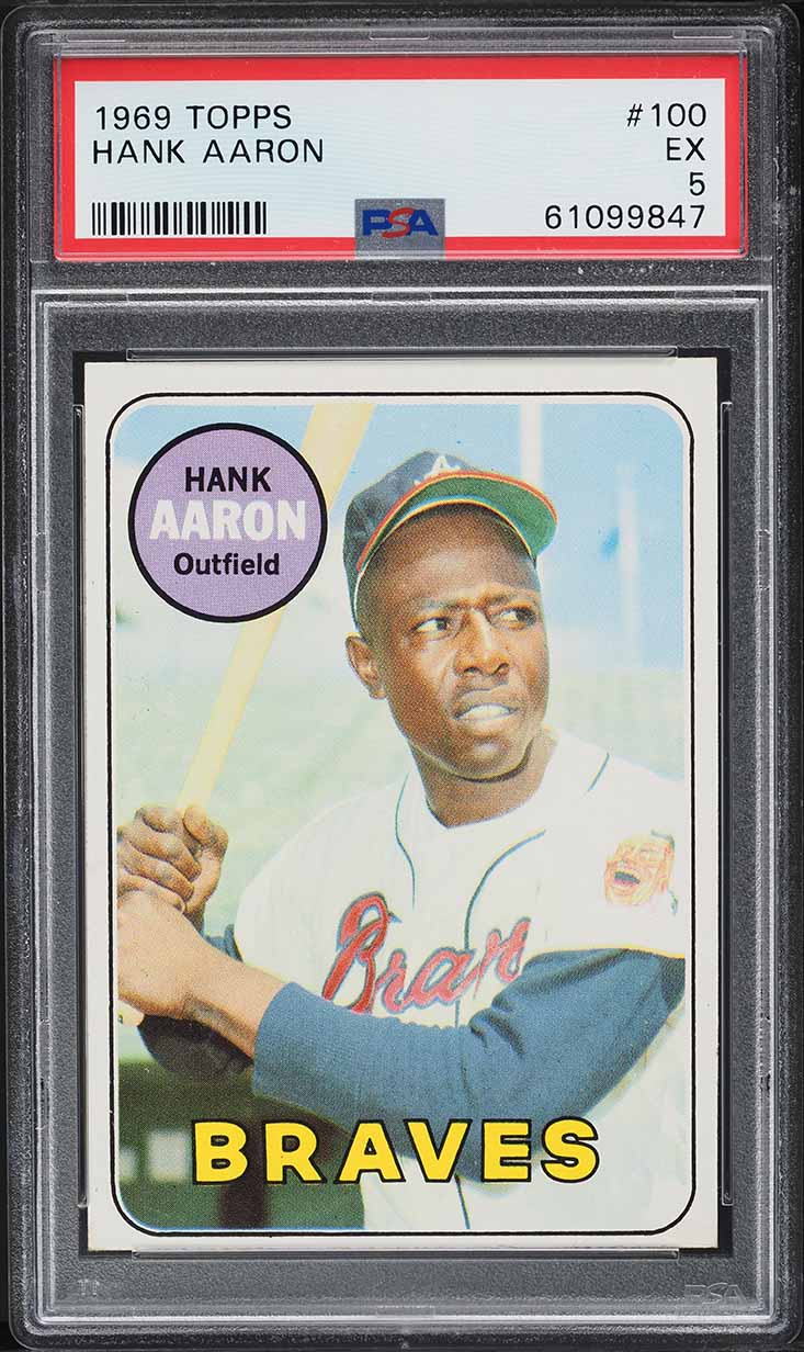 1969 Topps Hank Aaron #100 PSA 5 EX