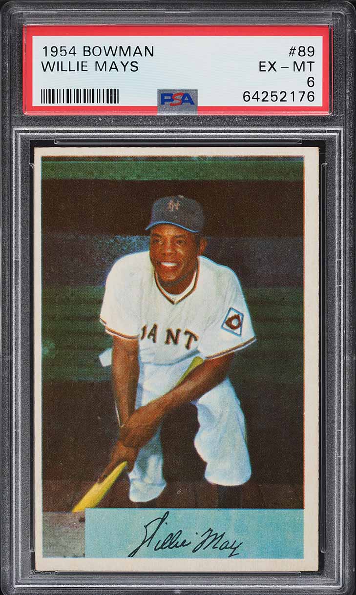 1954 Bowman Willie Mays #89 PSA 6 EXMT