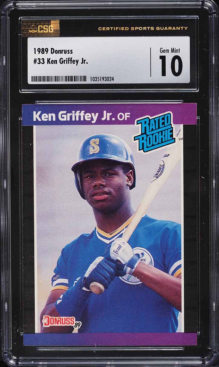1989 Donruss Ken Griffey Jr. ROOKIE #33 CSG 10 GEM MINT