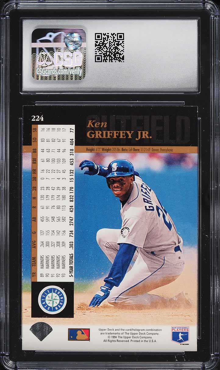 1994 Upper Deck Ken Griffey Jr. #224 CSG 9 MINT