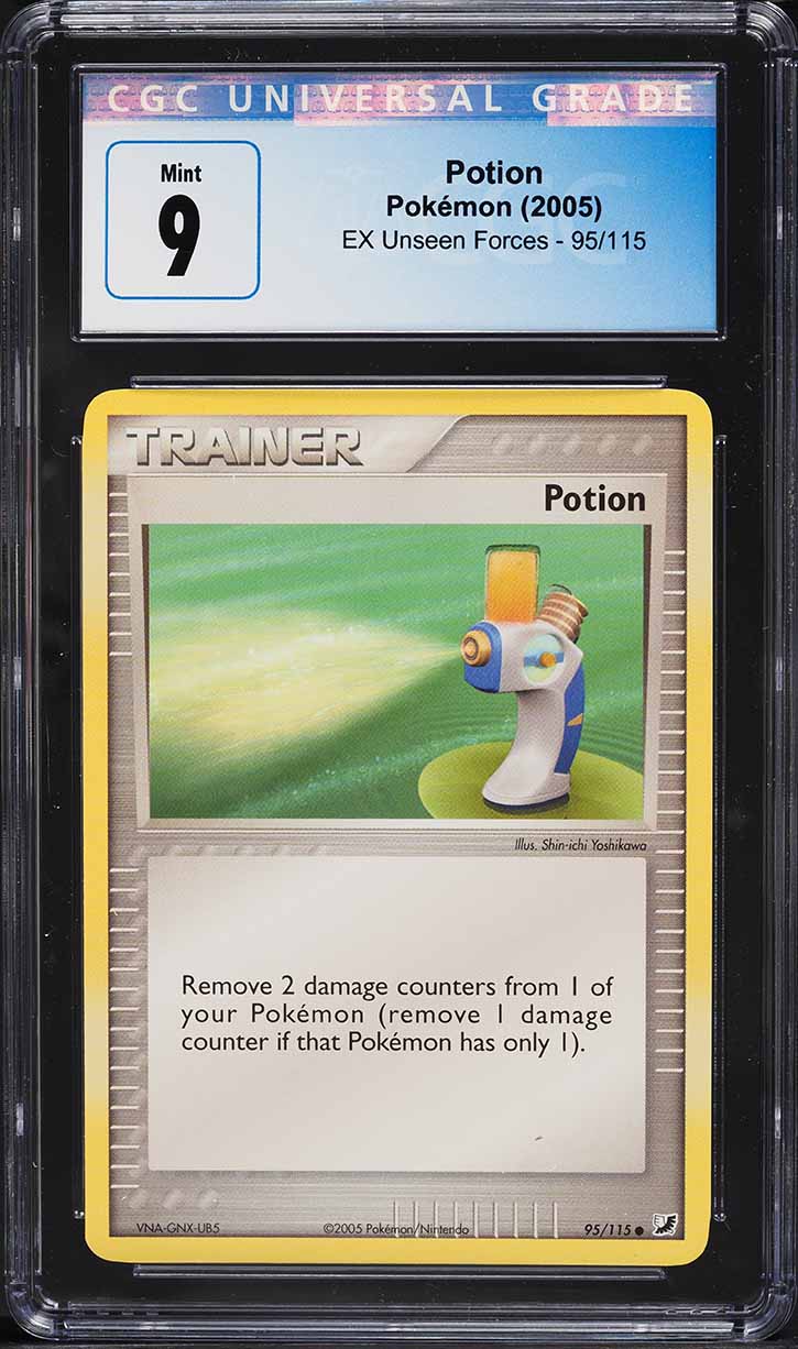 2005 Pokemon EX Unseen Forces Potion #95 CGC 9 MINT on Fanatics Collect