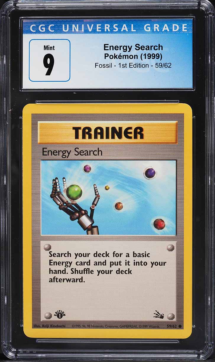 pokemon energy search card Base Set Type Energy Search [Reverse Holo] #128