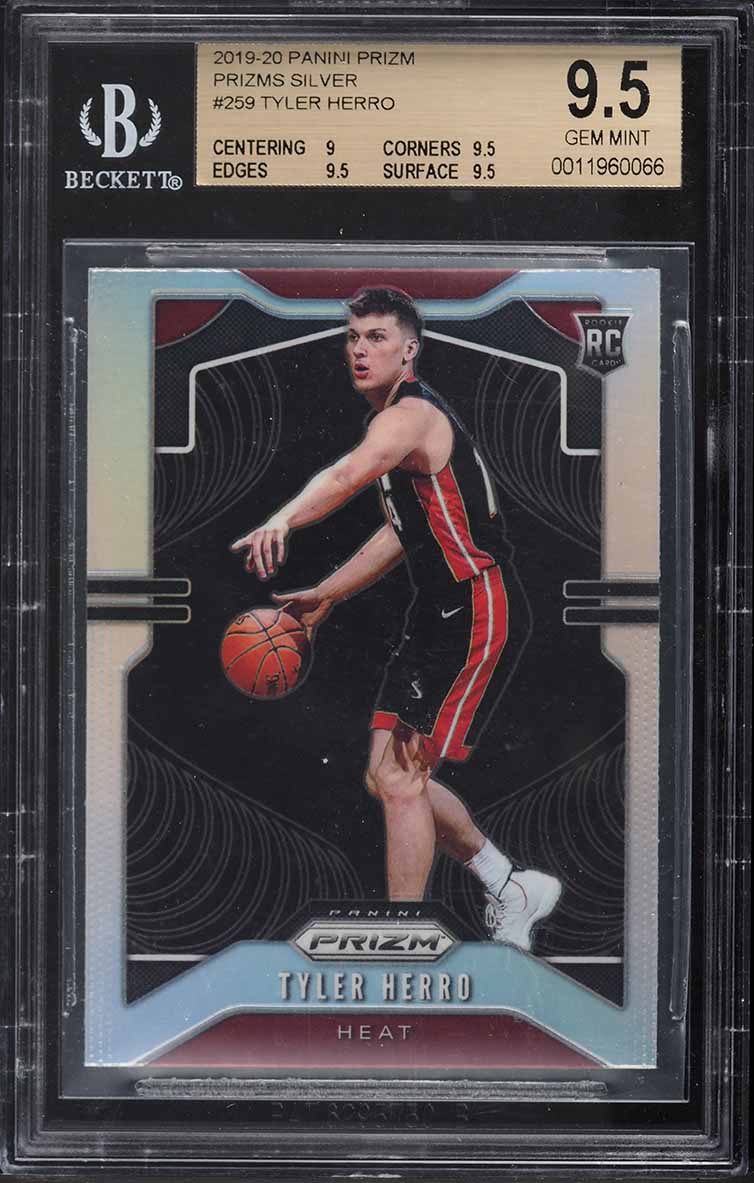 2019 Panini Prizm Silver Tyler Herro ROOKIE #259 BGS 9.5 GEM MINT