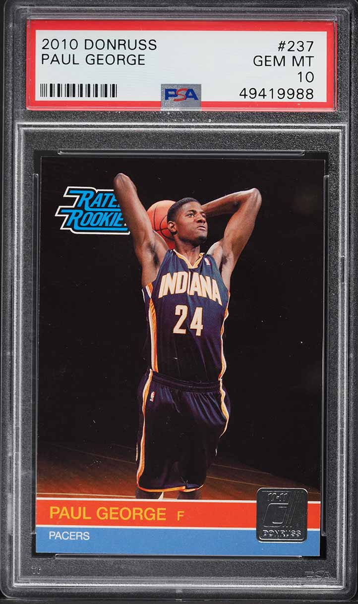 2010 Donruss Basketball Paul George ROOKIE #237 PSA 10 GEM MINT
