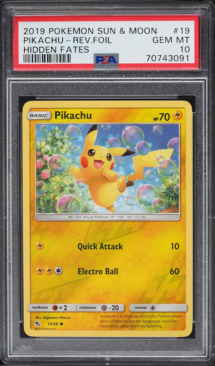 2019 Pokemon Japanese Sun & Moon GG End Pikachu #9 PSA 10 GEM MINT